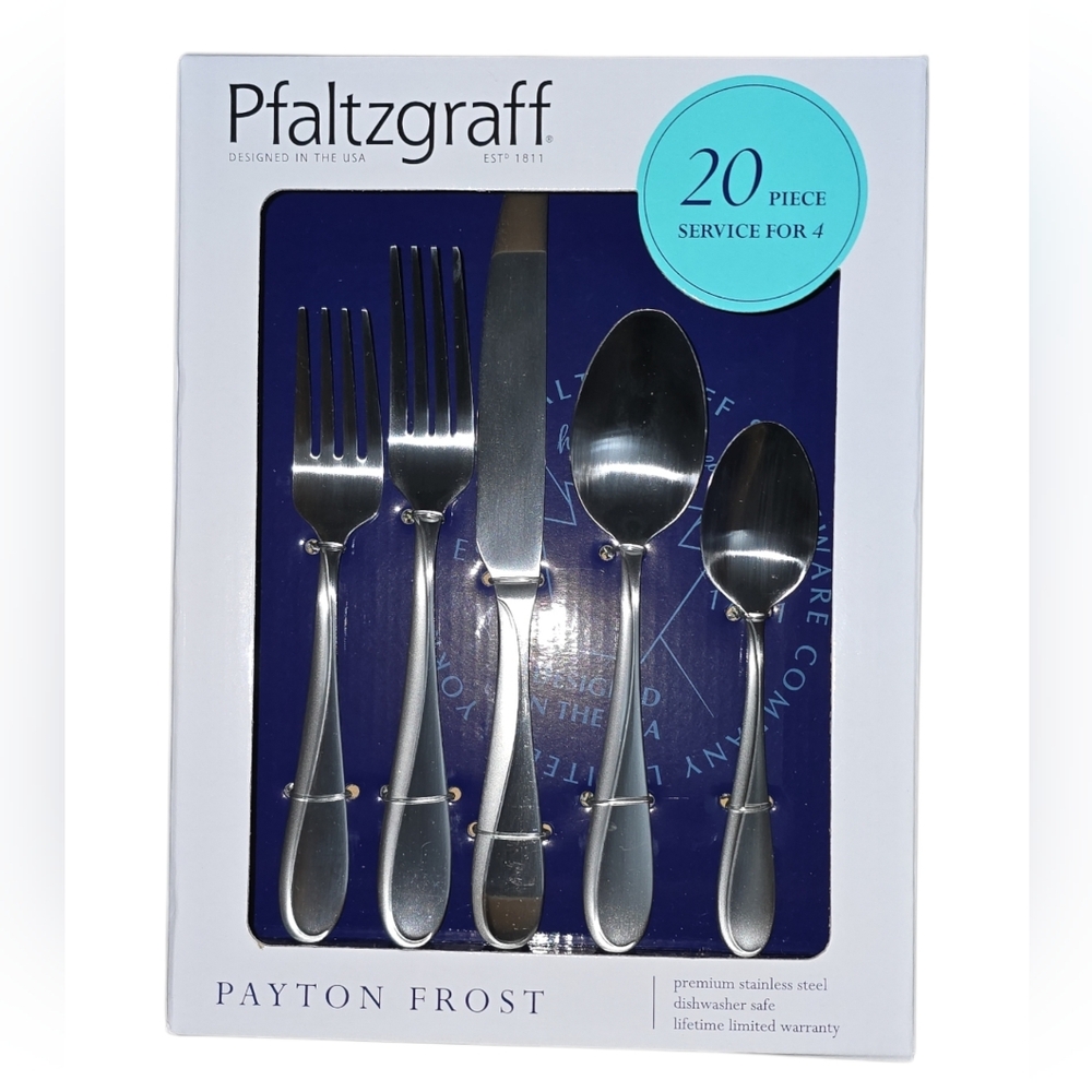 Payton Frost 18.0 Stainless Steel 20 Piece Set, Service For 4 - Picture 11 of 11